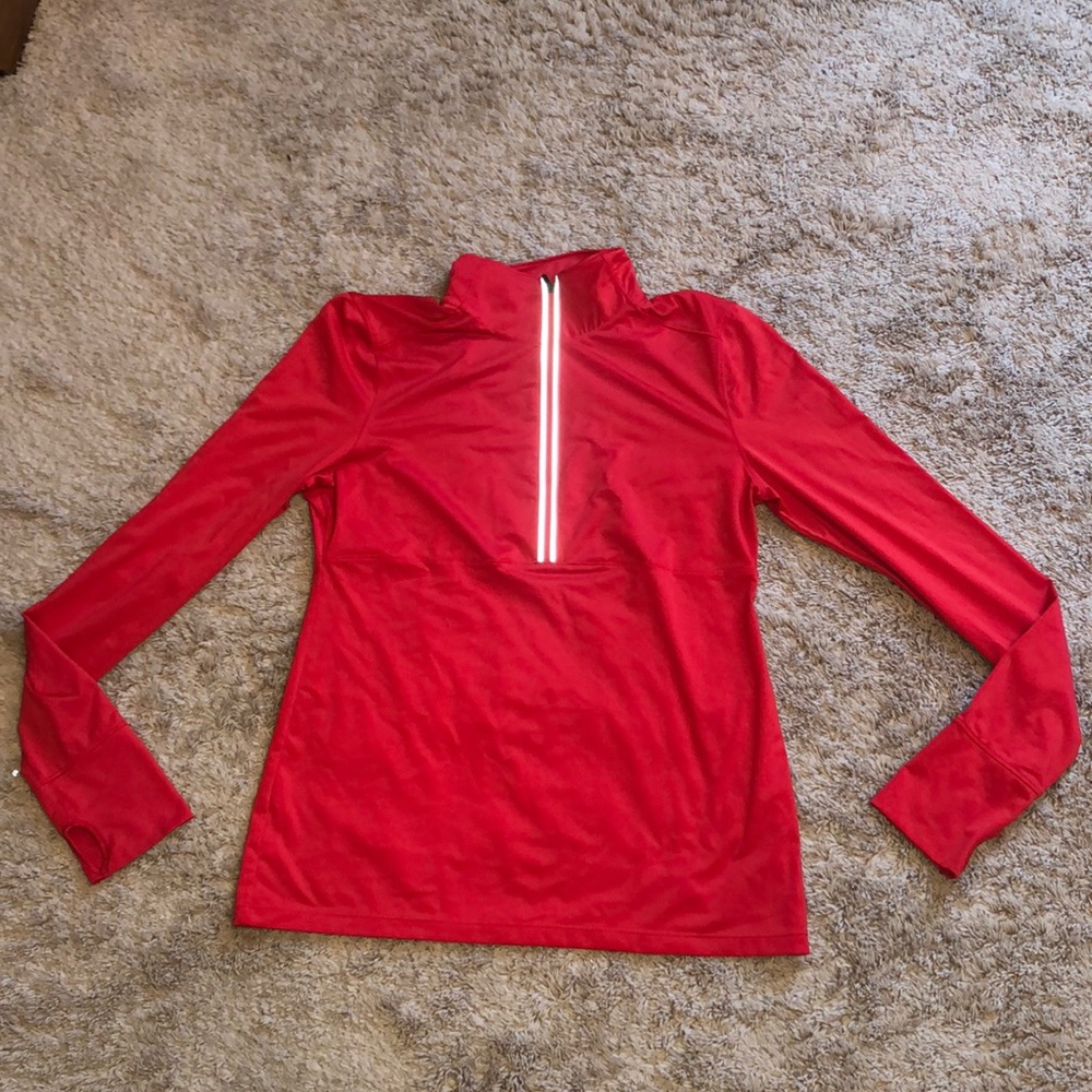 Red 3/4 Zip Up Jacket